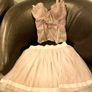 Bustier and Tulle Skirt
